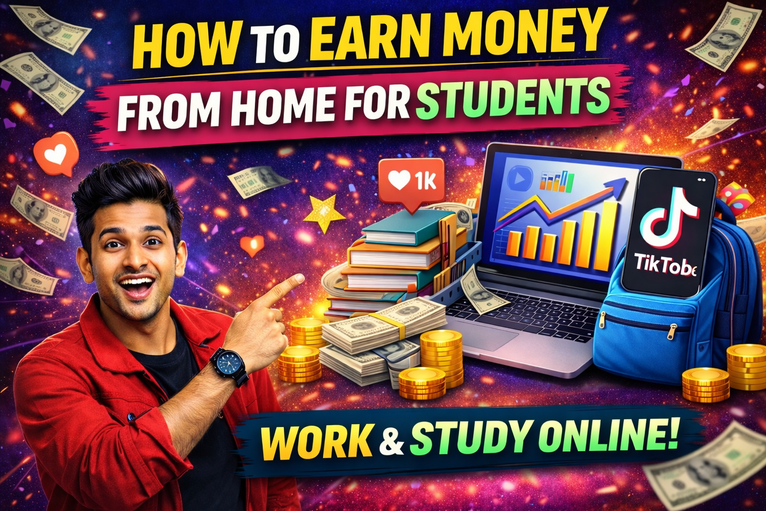 How to Earn Money from Home for Students